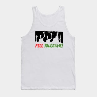 Free Palestine /// Retro Style Design Tank Top